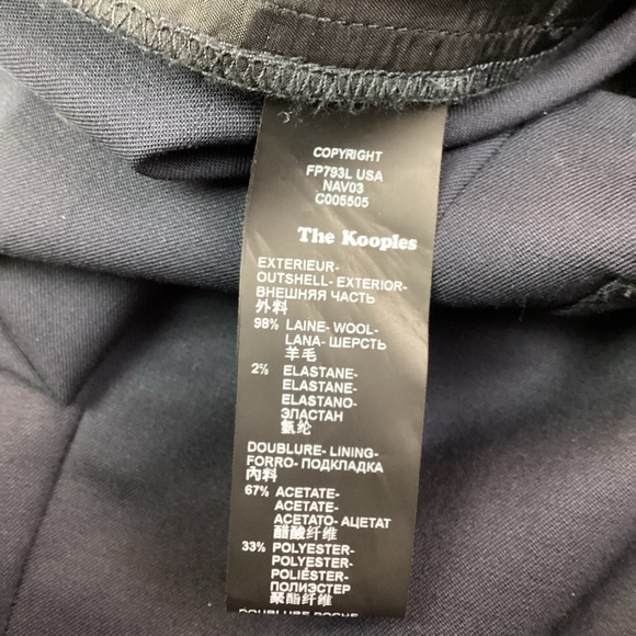 NWT The Kooples British Tailored Dress Pant Wool - Picture 6 of 8